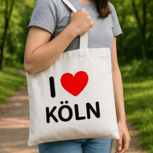 Jutebeutel "I love Köln" - personalisierbar