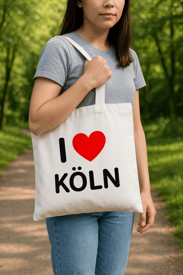 Jutebeutel "I love Köln" - personalisierbar