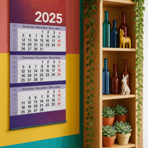 Dreimonatskalender mit individuellem Firmenlogo