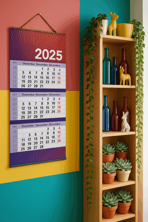 Dreimonatskalender mit individuellem Firmenlogo